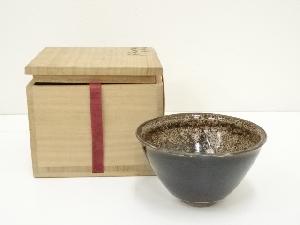 古物　銀覆輪天目茶碗（保護箱）